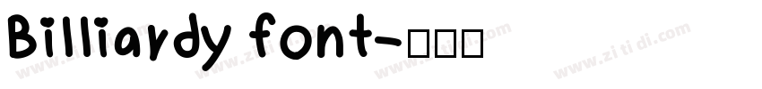 Billiardy font字体转换